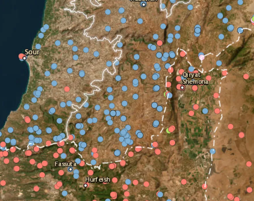 Hezbollah sites hit by Israeli airstrikes in southern Lebanon